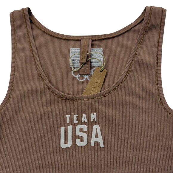 SKIMS Soft Lounge Rib Tank + Thong Team USA Sienna Small - Picture 7 of 14